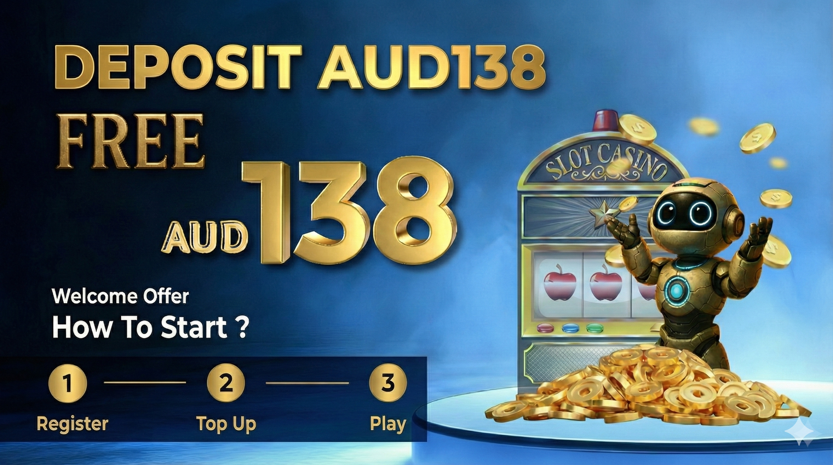 Deposit AUD 138, Get AUD 138 – Welcome Offer